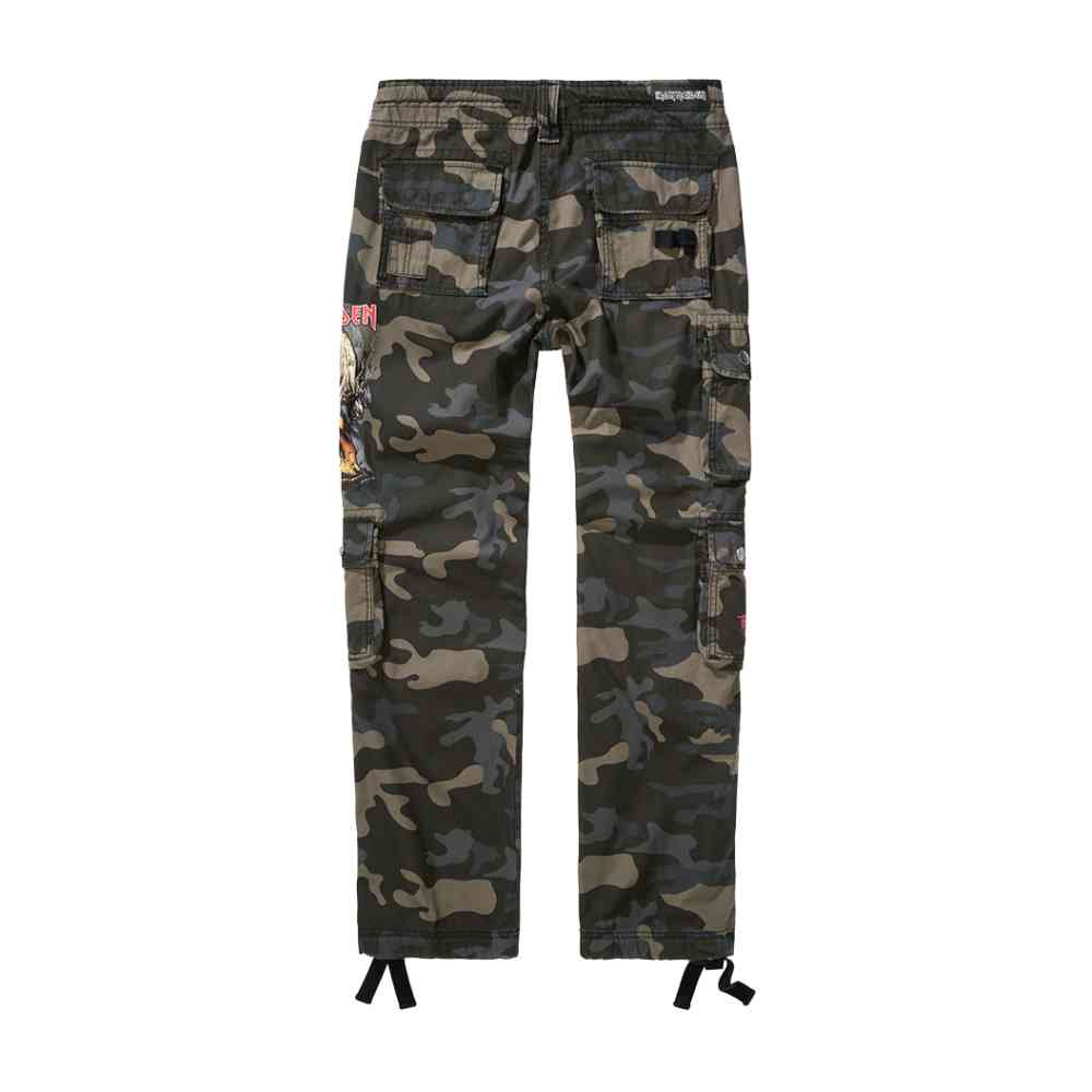 Brandit Iron Maiden - IRM Pure Slim dark camo Cargobroek